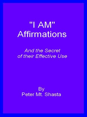cover image of I AM Affirmations and the Secret of Their Effective Use